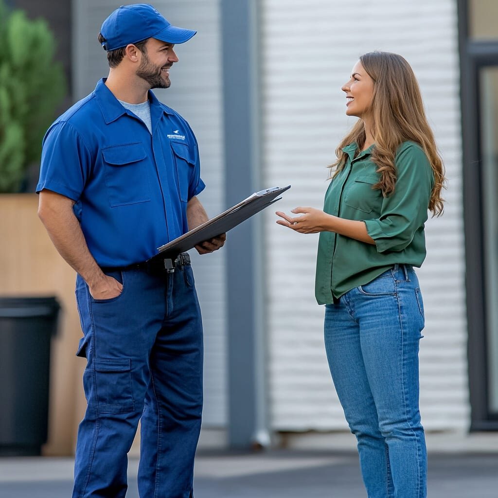 nightingale movers speaking with client