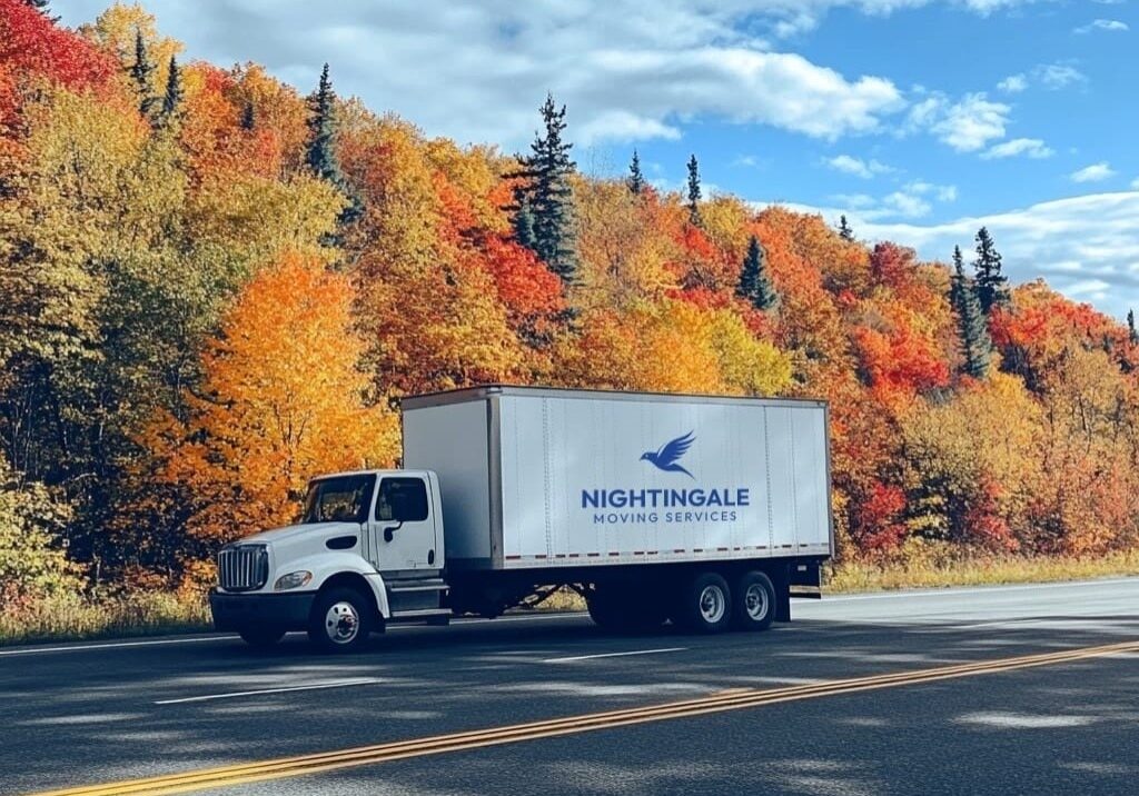 nightingale moving truck on canadian hiway